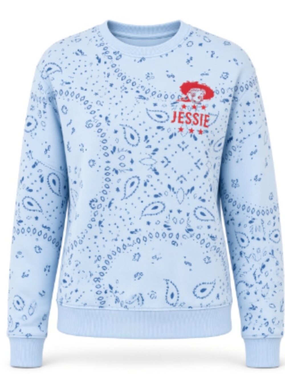 NEW Disney Pixar Women's Crewneck Toy Story Jessie Fleece Graphic Pullover Light - Picture 2 of 6